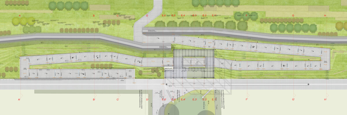 LAND Germany noise barrier design in Wedau (Duisburg)