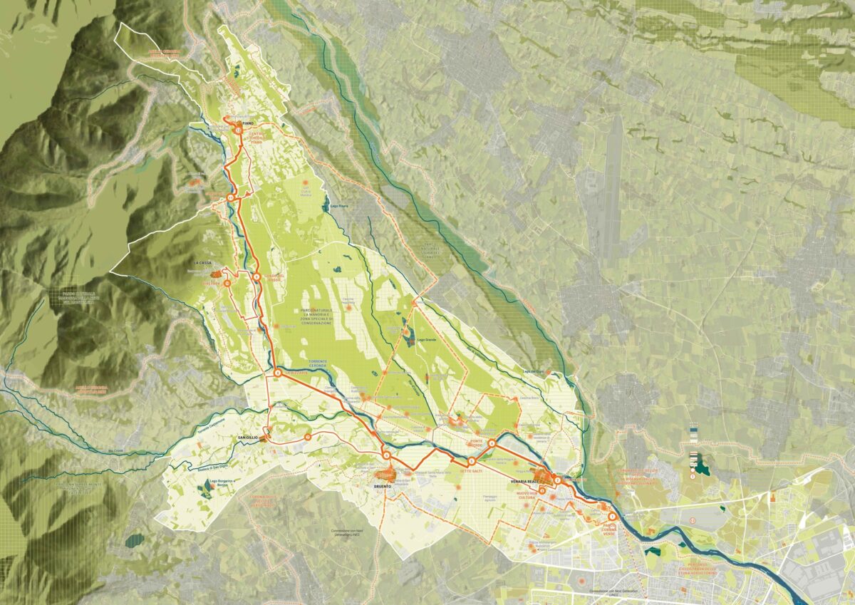 masterplan bikeonda, north west of Turin